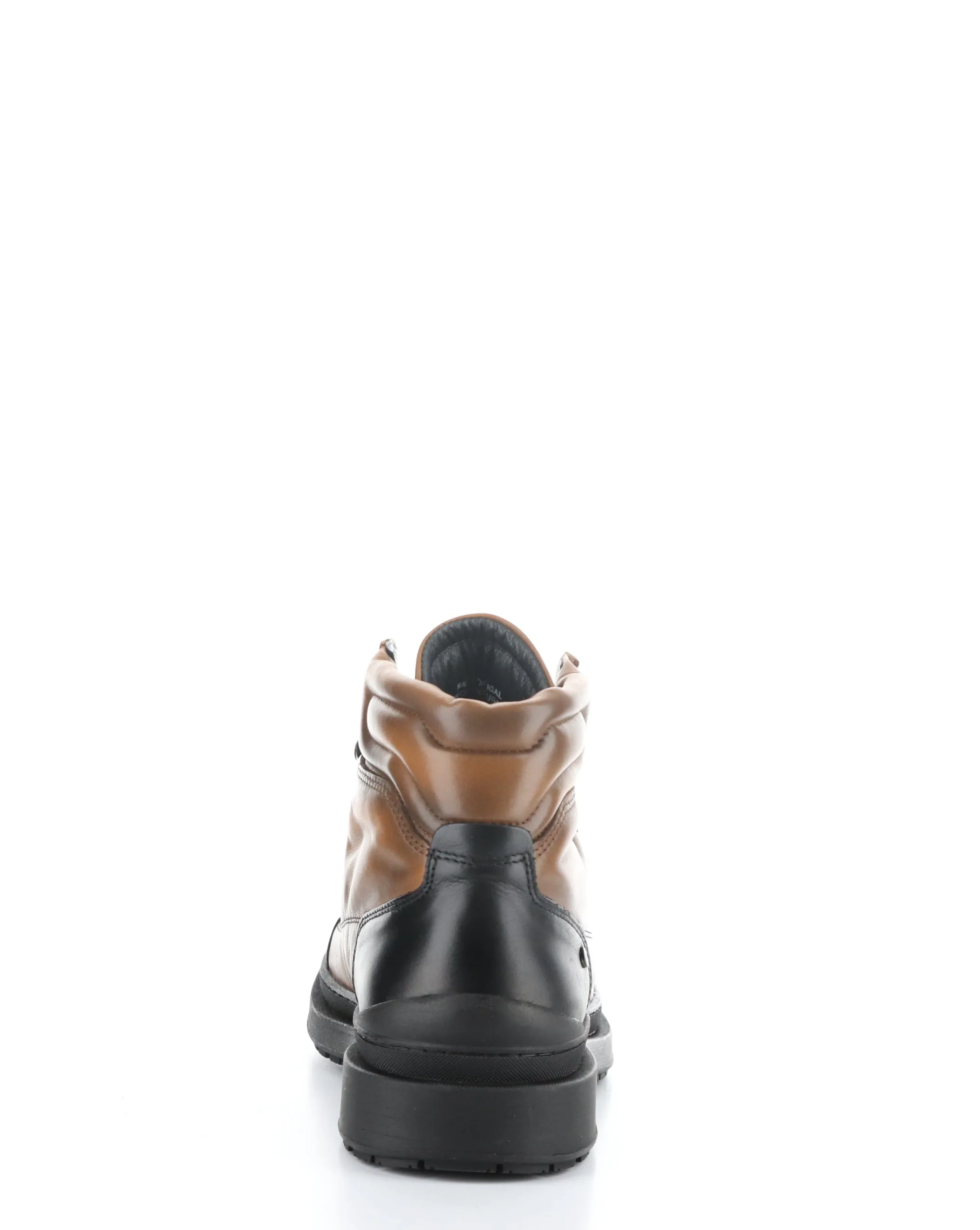 11598 COGNAC Lace-up Boots