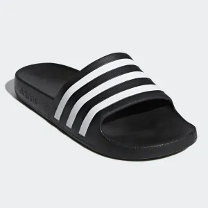 Adidas Adilette Aqua Stripe Slides (Black/White)(F35543)