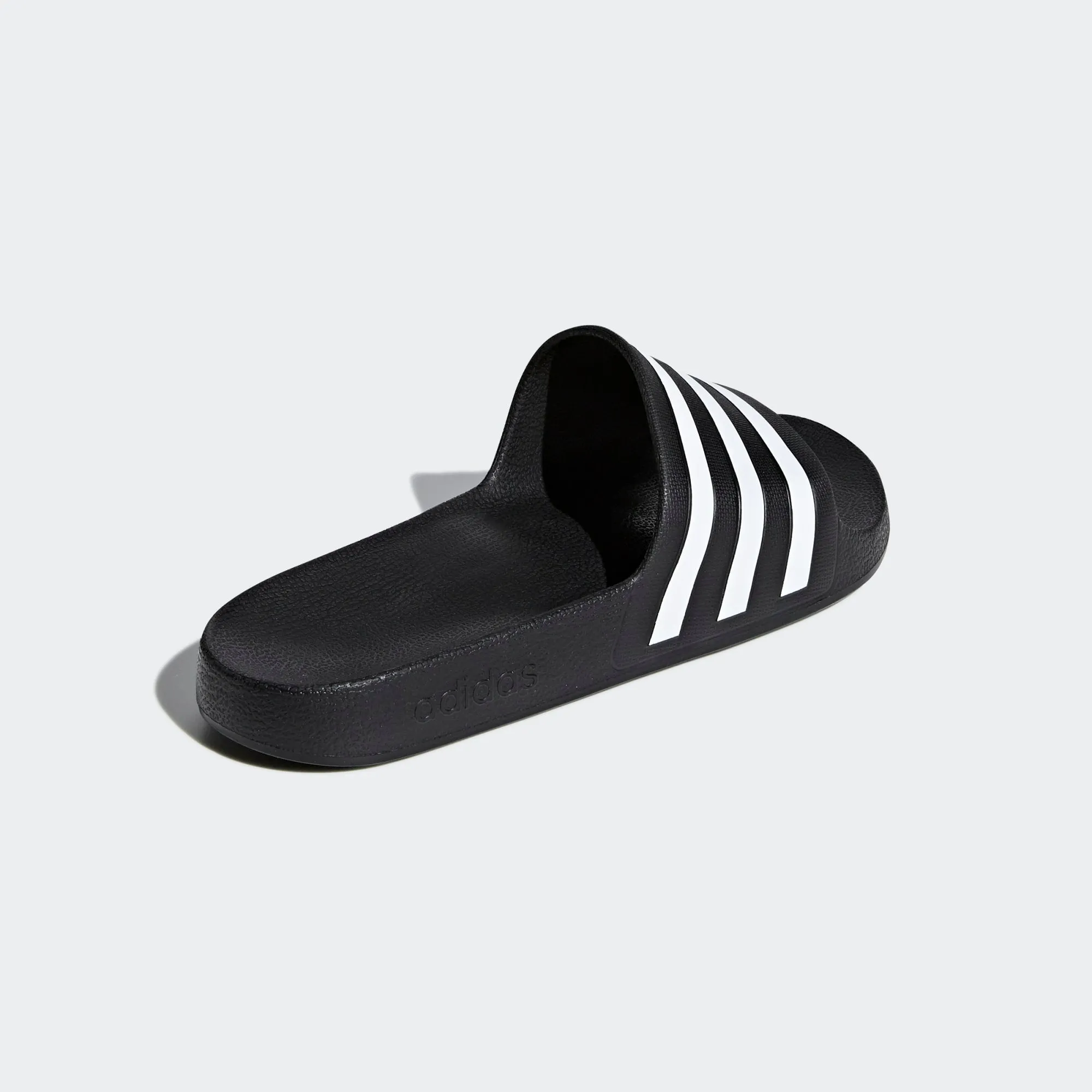 Adidas Adilette Aqua Stripe Slides (Black/White)(F35543)