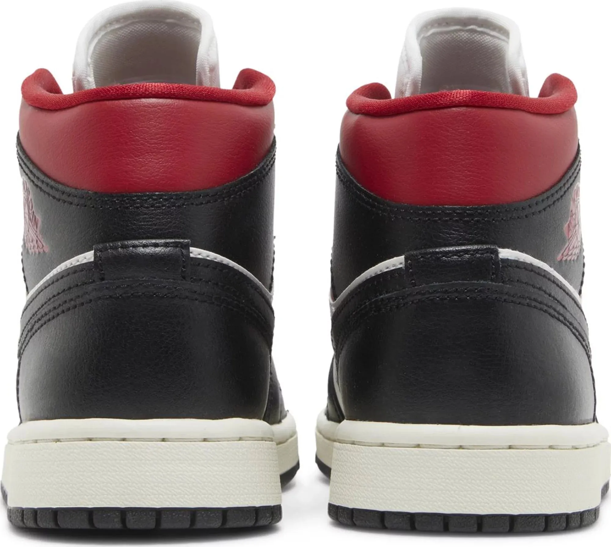 Air Jordan 1 Mid 'Black Sail / Gym Red Panda' (W)
