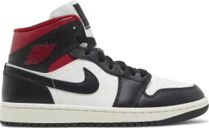 Air Jordan 1 Mid 'Black Sail / Gym Red Panda' (W)