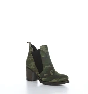 BELLINI Green Camo/Green Chelsea Ankle Boots|BELLINI Bottines Chelsea in Vert