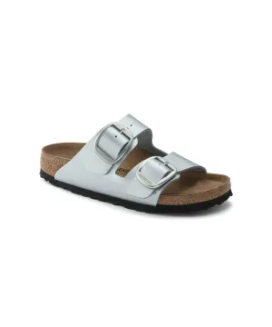 BIRKENSTOCK ARIZONA BIG BUCKLE IN SILVER