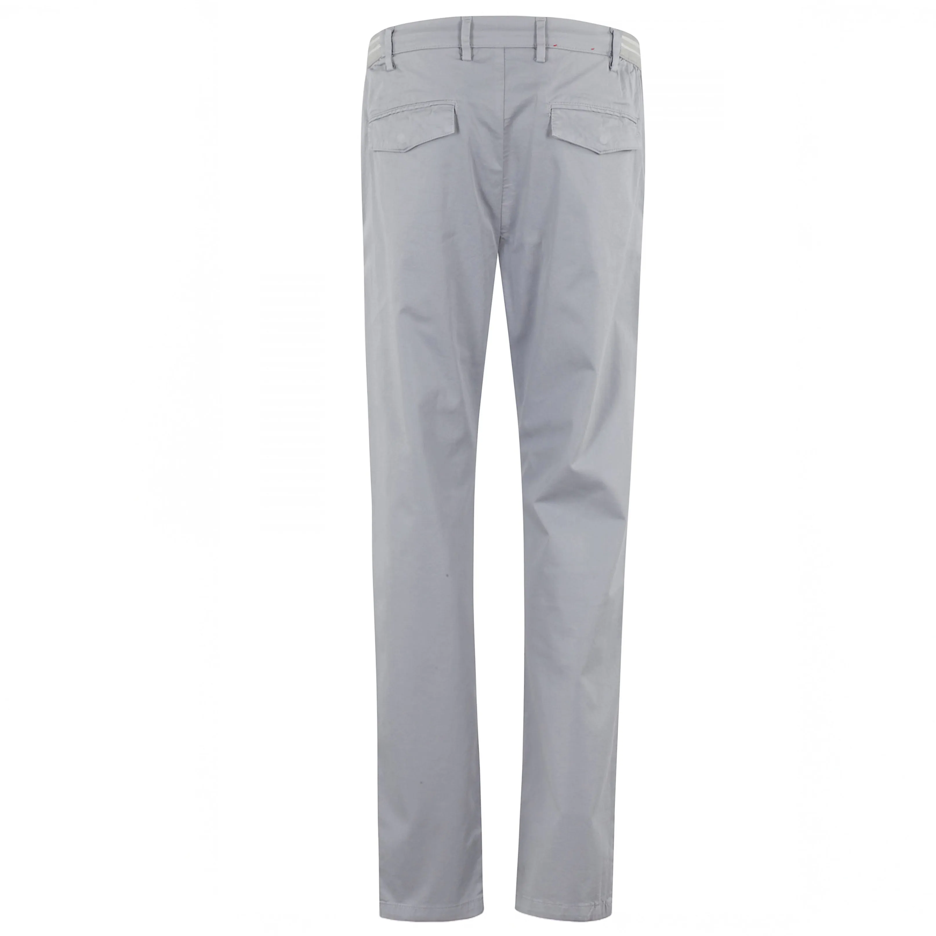 Blue/Gray Cotton Jogger-Style Chino Pants - ELEVENTY