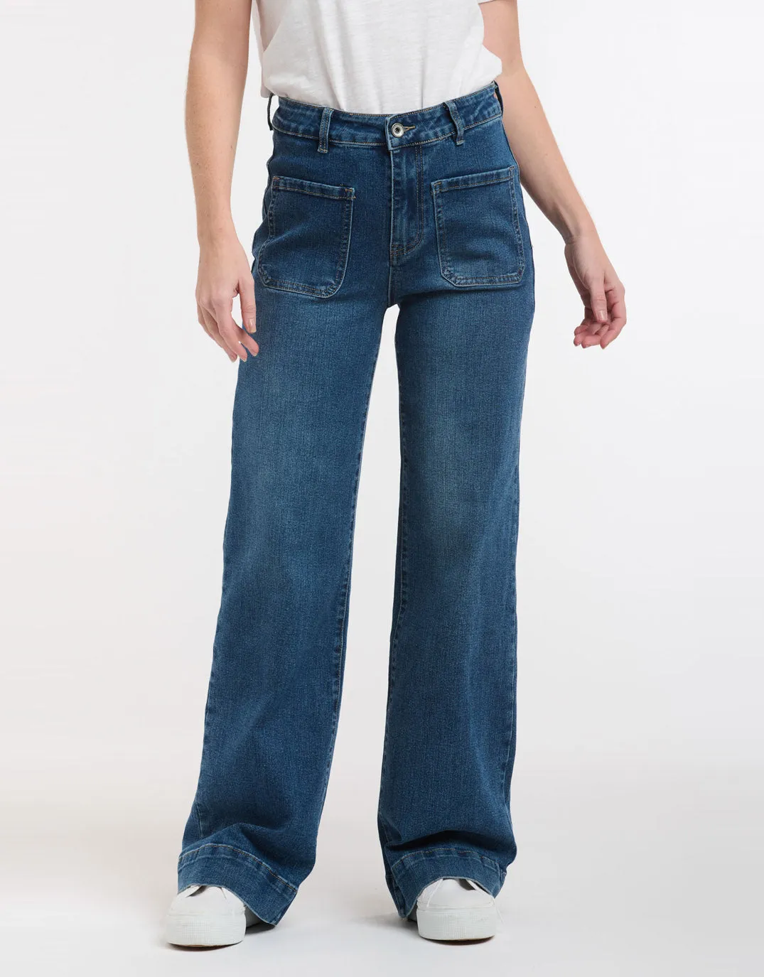 Bobbi Denim Jeans - Mid Wash