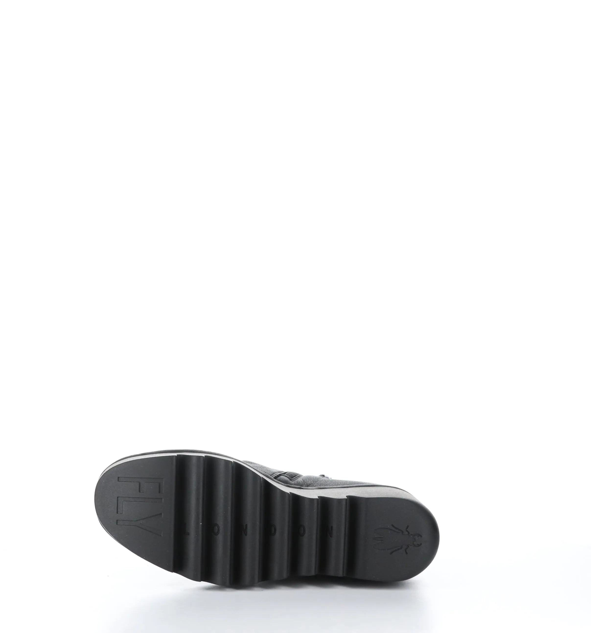 BROM344FLY Black Zip Up Ankle Boots