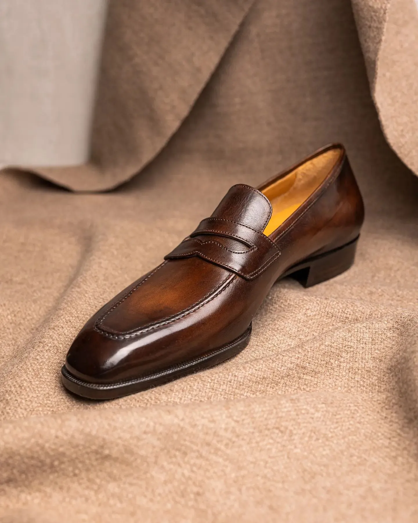 Brown Leather Relaxed Radiance Slip-On Loafers   - Summer 2024 Collection