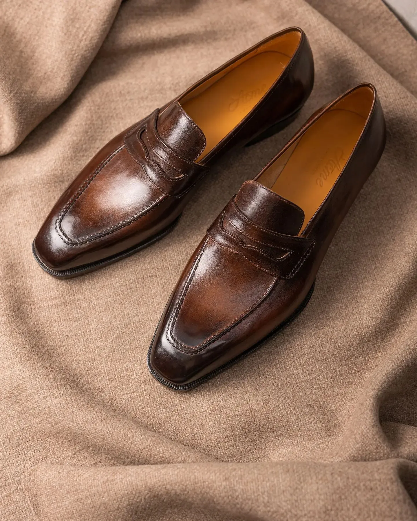 Brown Leather Relaxed Radiance Slip-On Loafers   - Summer 2024 Collection
