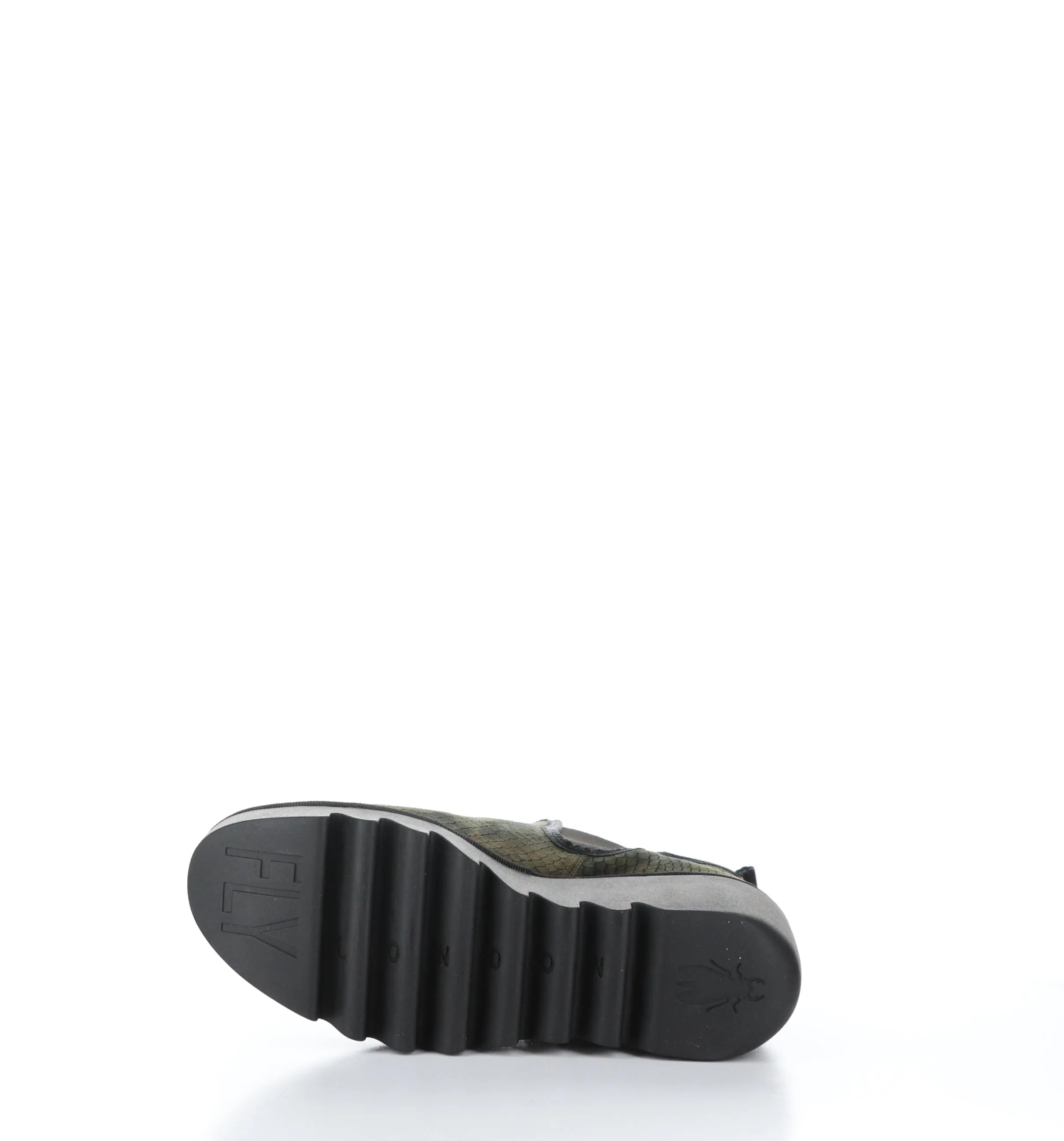 BYNE349FLY Green Round Toe Ankle Boots