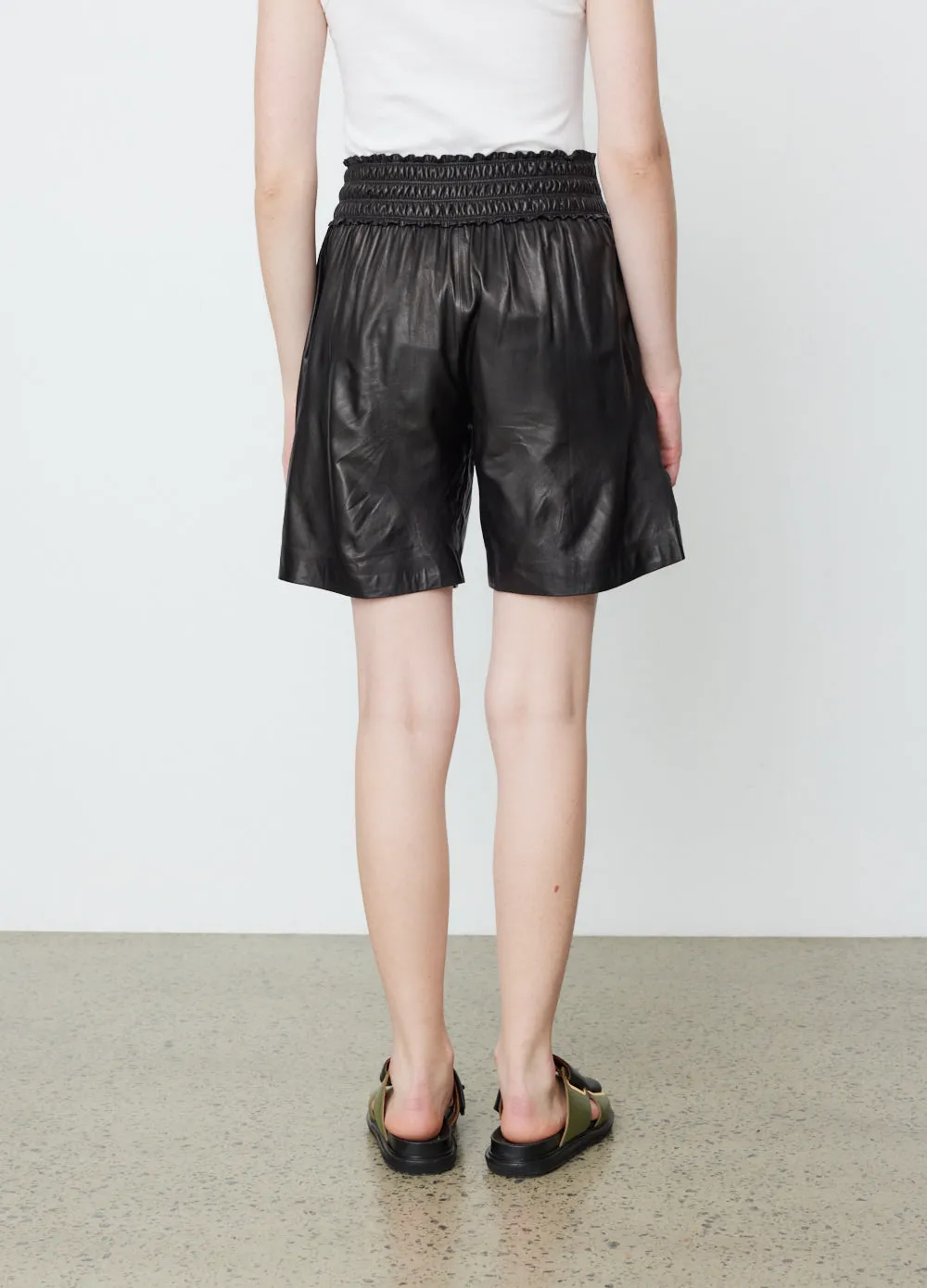 Callie Leather Shorts