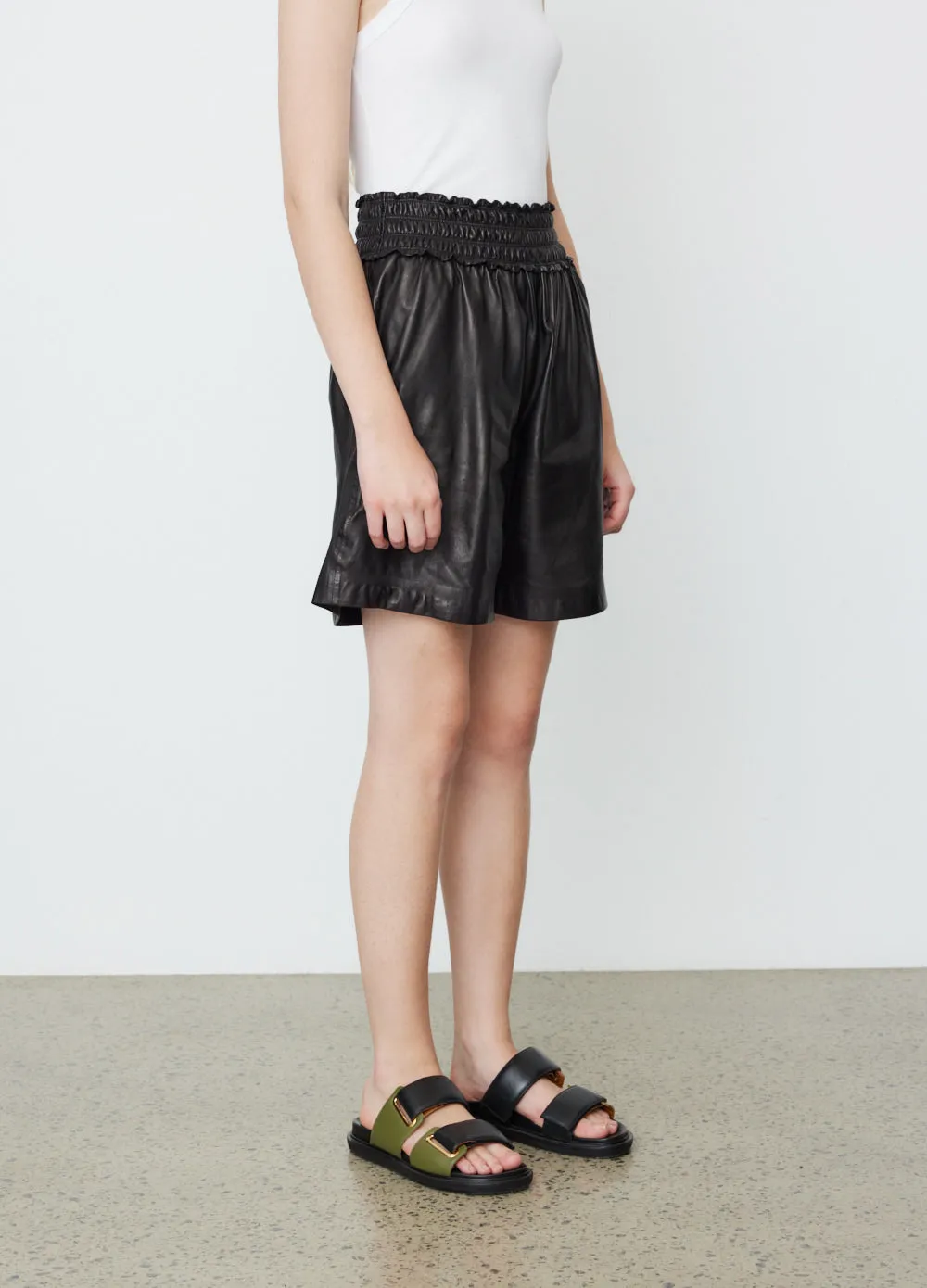 Callie Leather Shorts