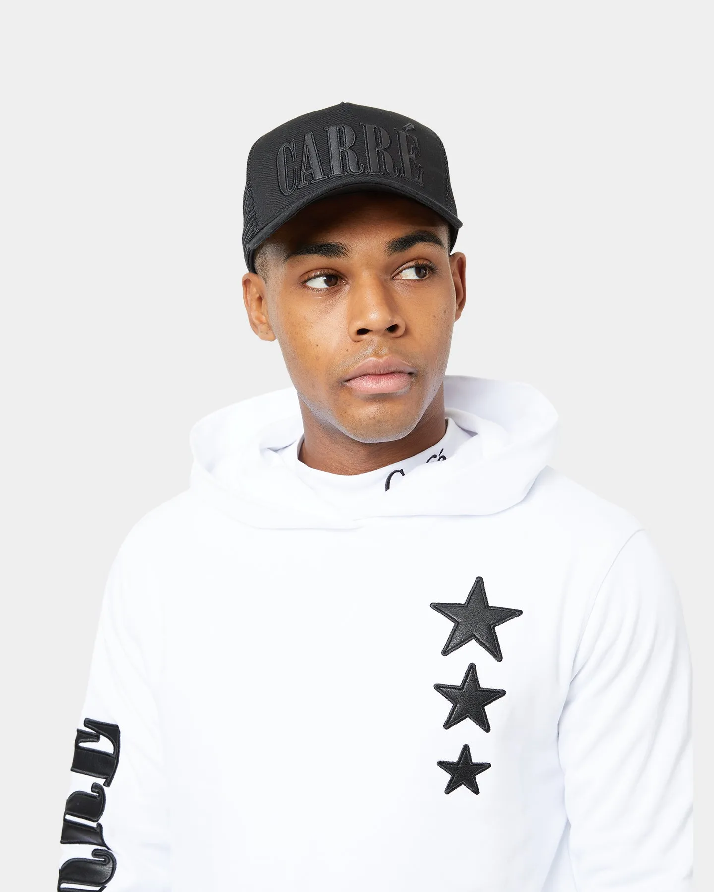 Carré Étoiles Raffine Hoodie White