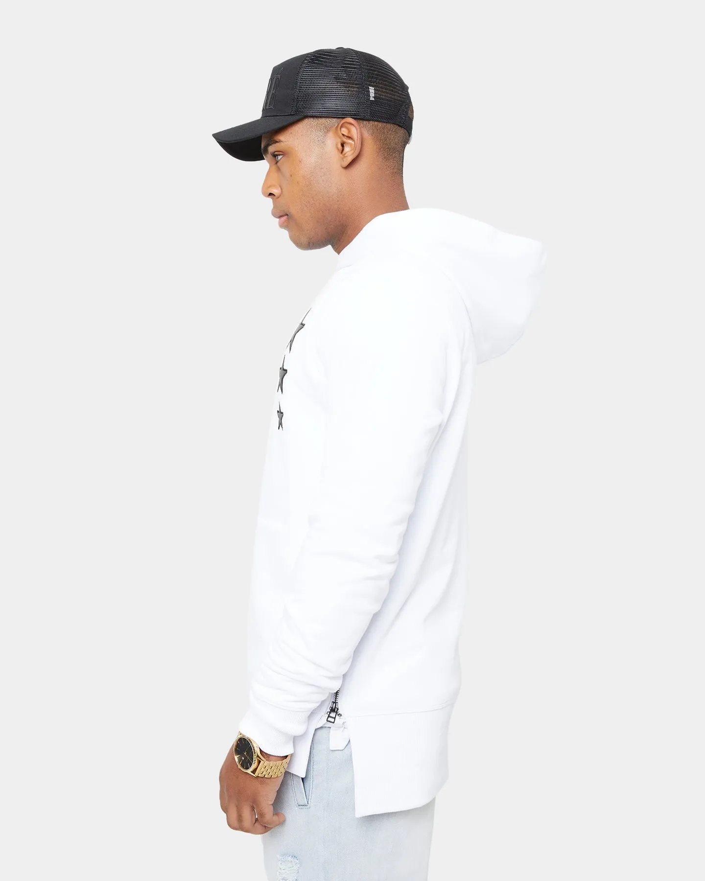 Carré Étoiles Raffine Hoodie White