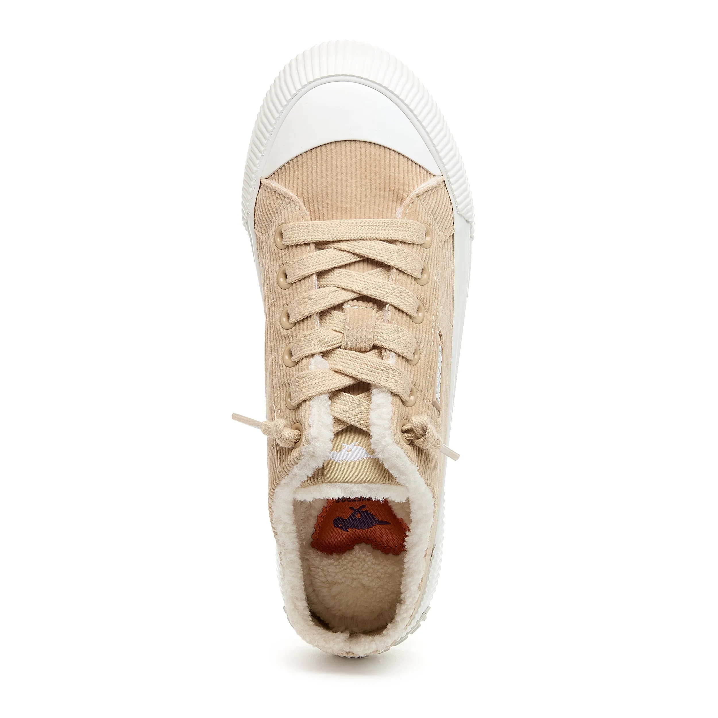 Cheery Natural Corduroy Mule Trainers