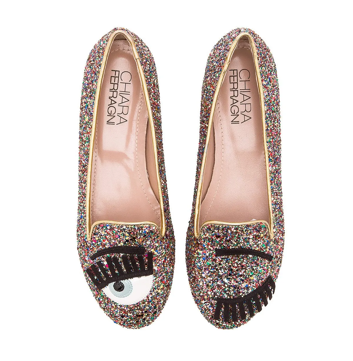 Chiara Ferragni Flirting Italian Leather Flats (4 Colors)