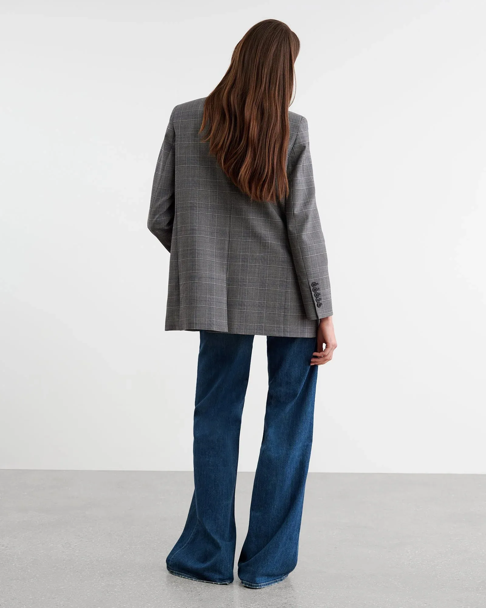 Diane Checked Wool-Blend Blazer