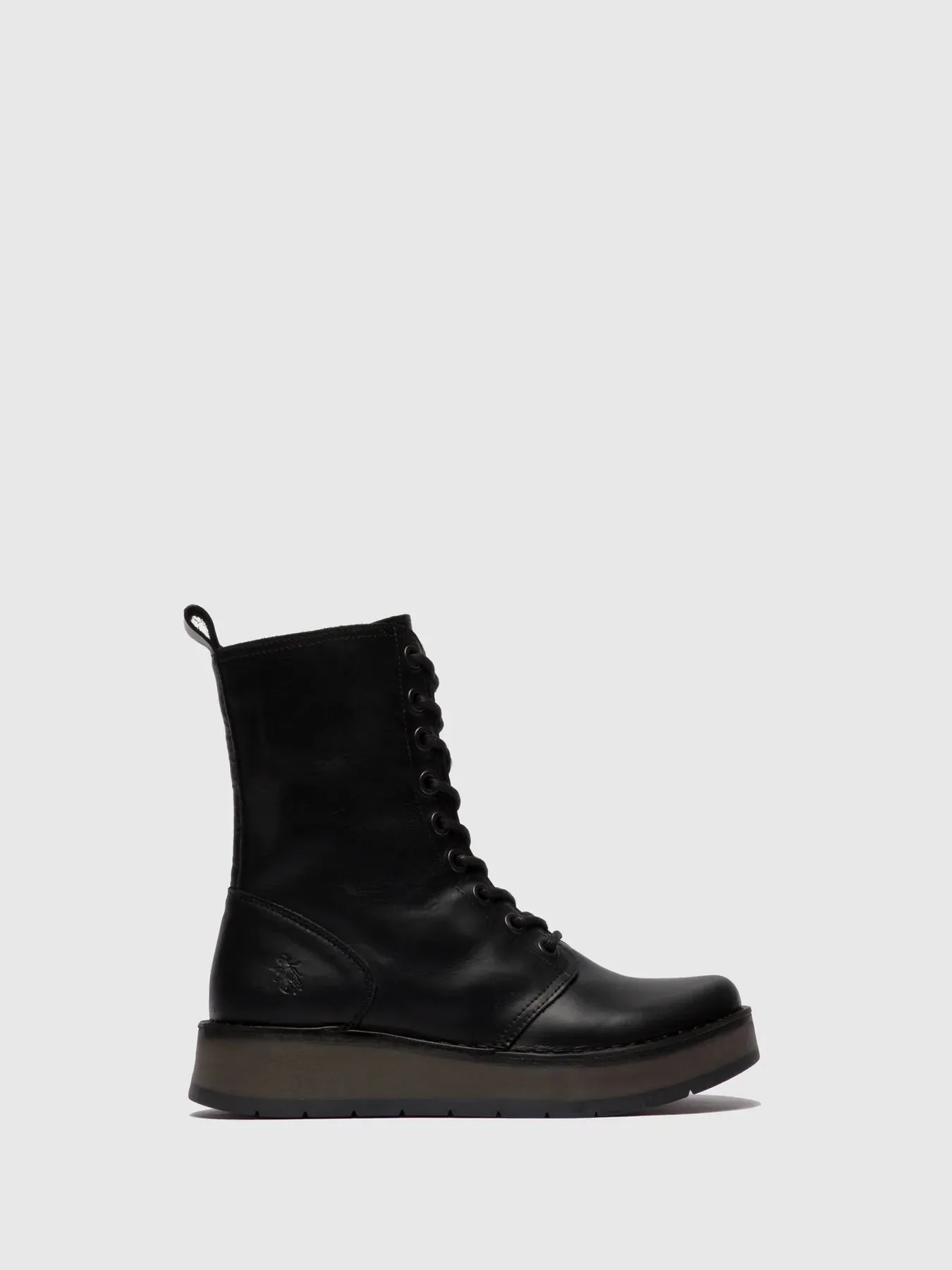 Fly London Women's RAMI043FLY Lace-Up Ankle Boots Black
