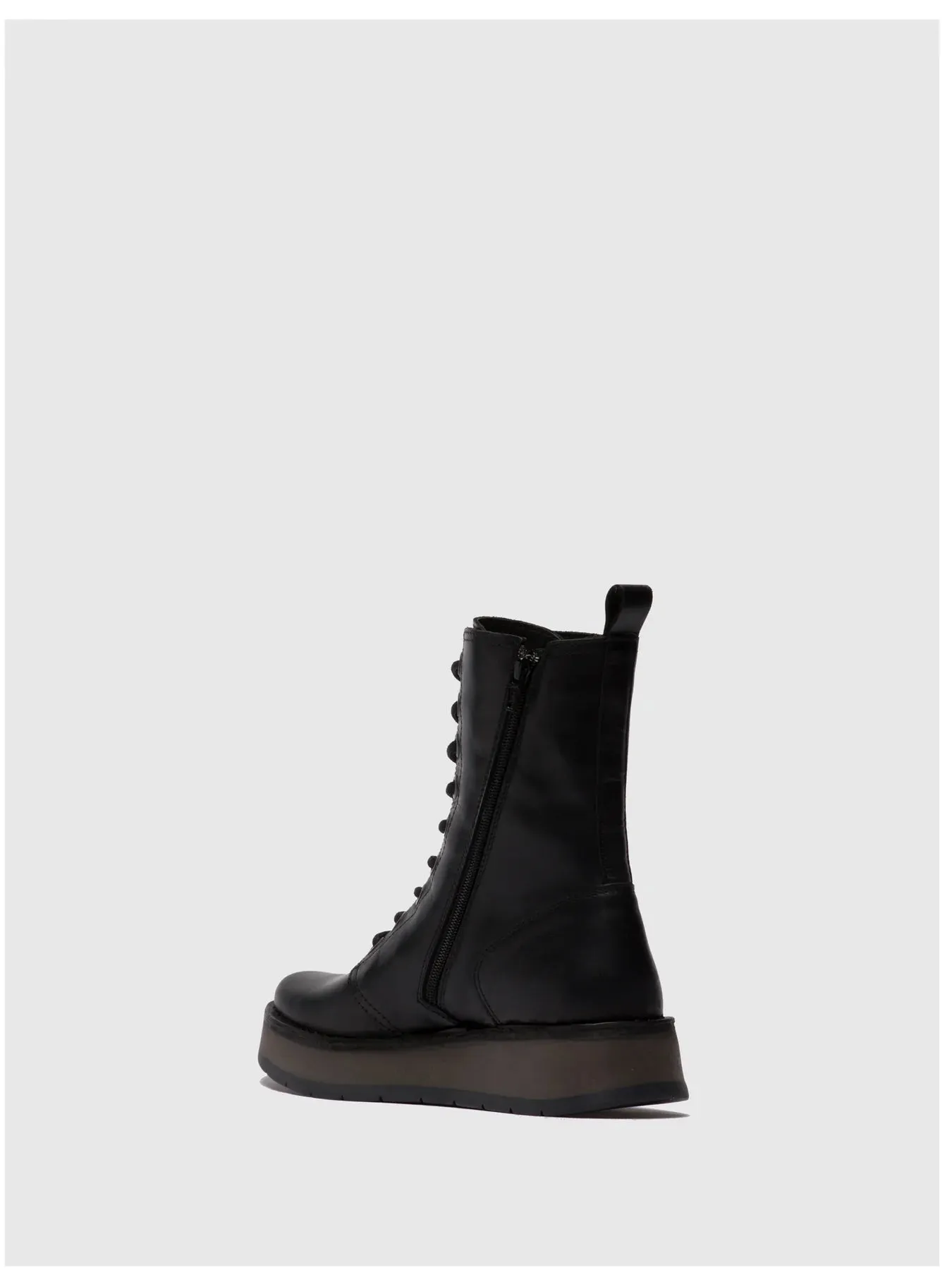 Fly London Women's RAMI043FLY Lace-Up Ankle Boots Black