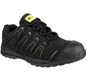 FS40c Amblers Safety Black Composite Mesh Trainers