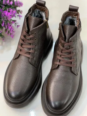 Genuine Leather Martin Boots Trendy All-match Work Boots