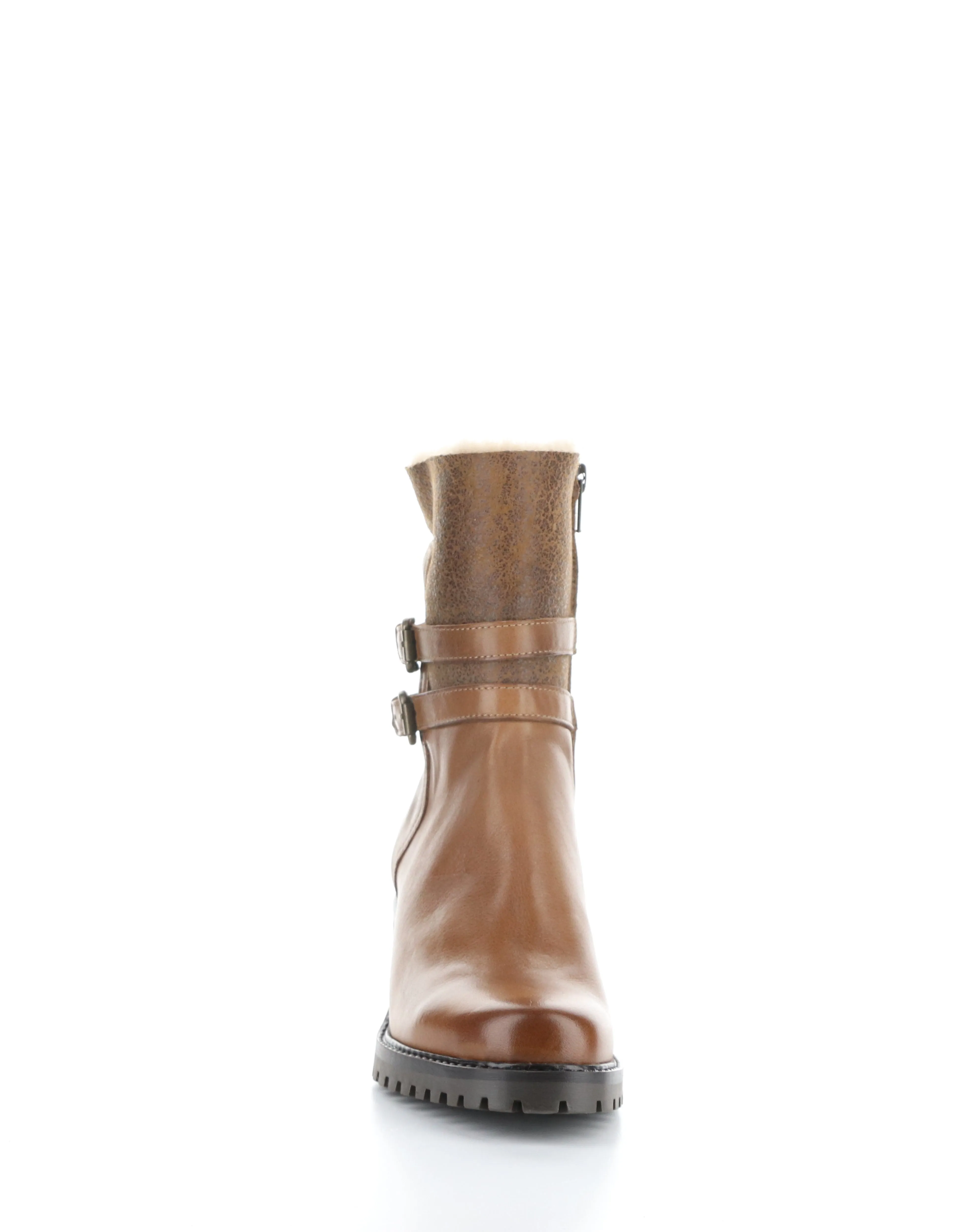ILIAD RICH BROWN/TAUPE/CAMEL Round Toe Boots