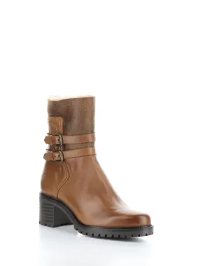 ILIAD RICH BROWN/TAUPE/CAMEL Round Toe Boots