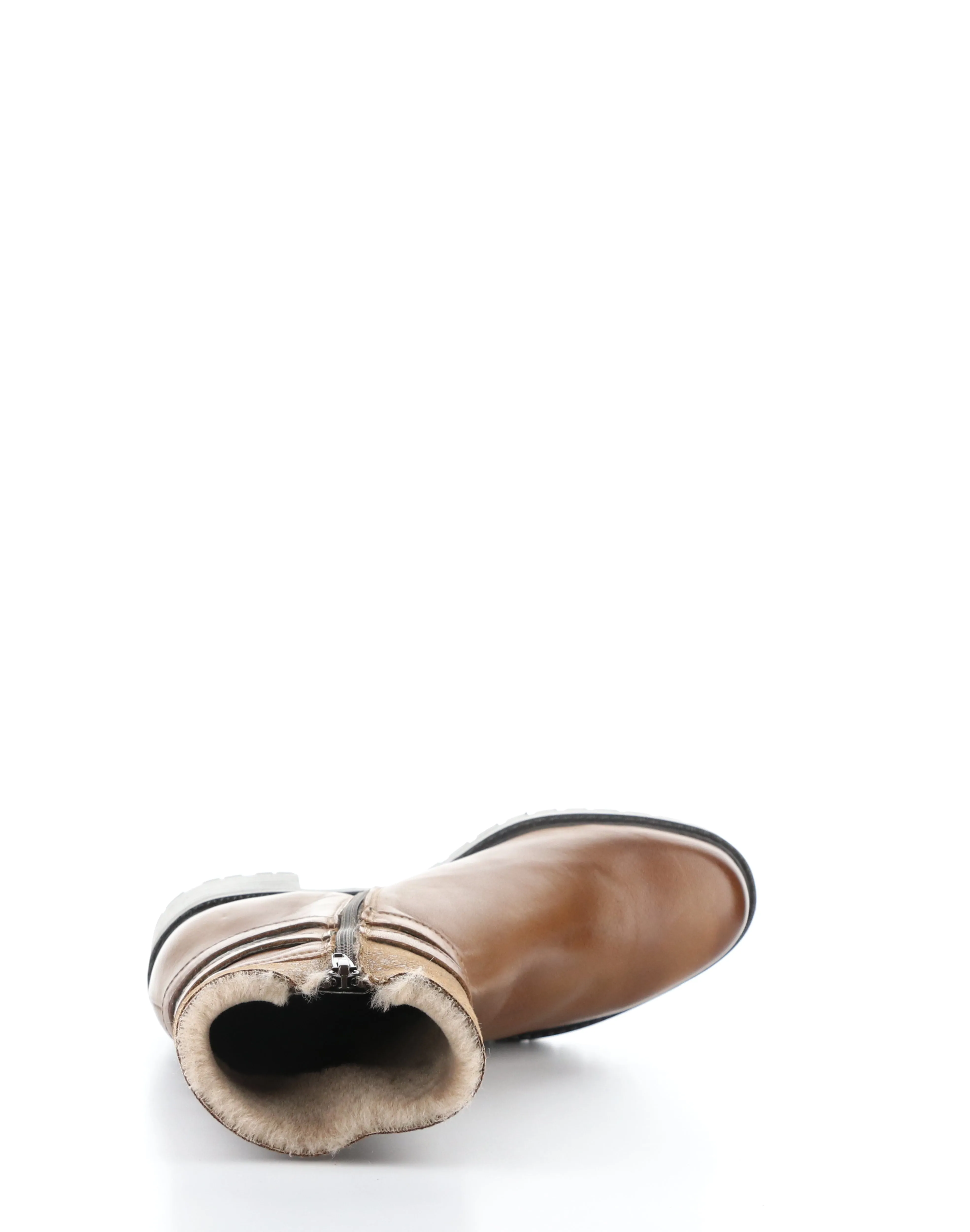 ILIAD RICH BROWN/TAUPE/CAMEL Round Toe Boots