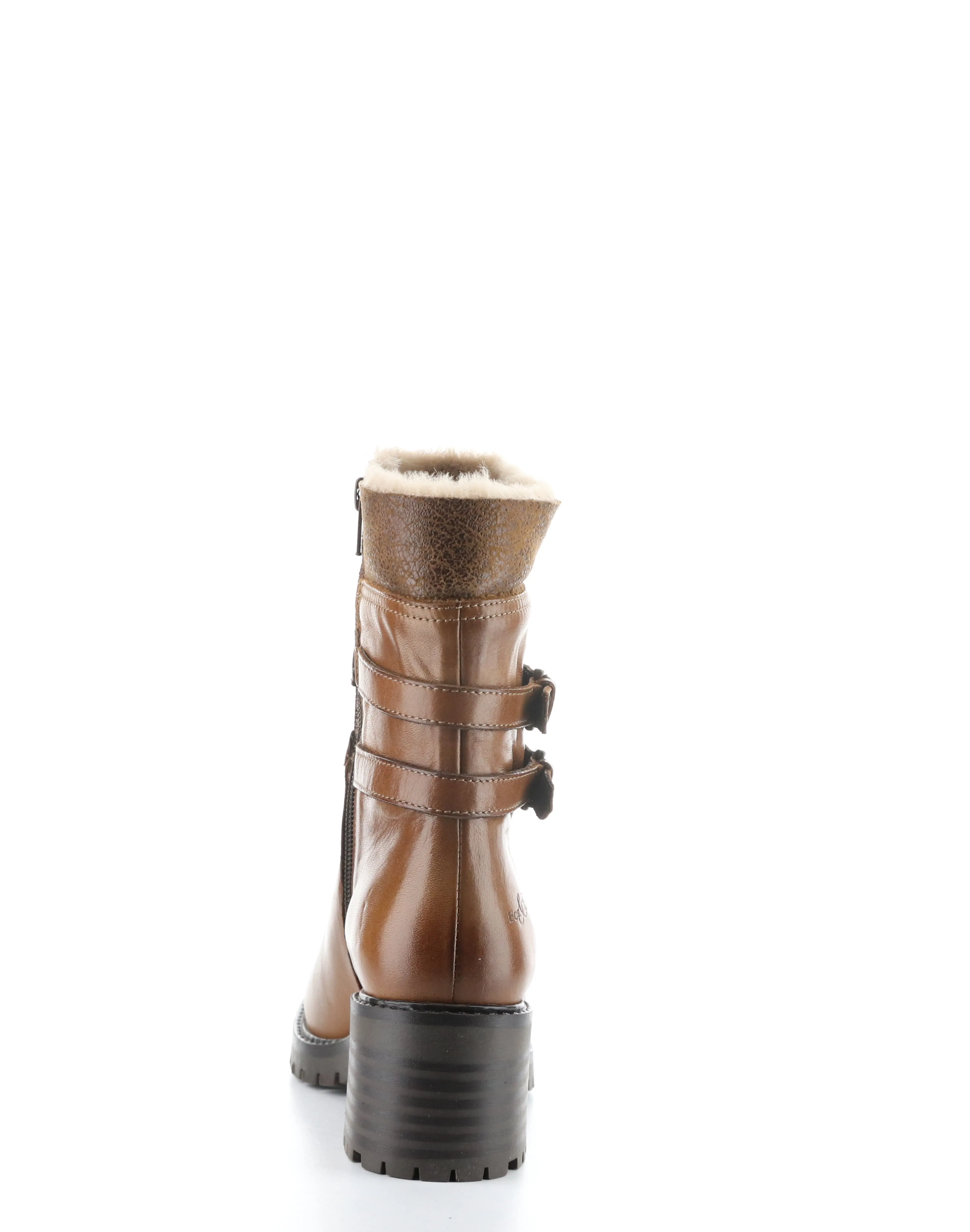 ILIAD RICH BROWN/TAUPE/CAMEL Round Toe Boots