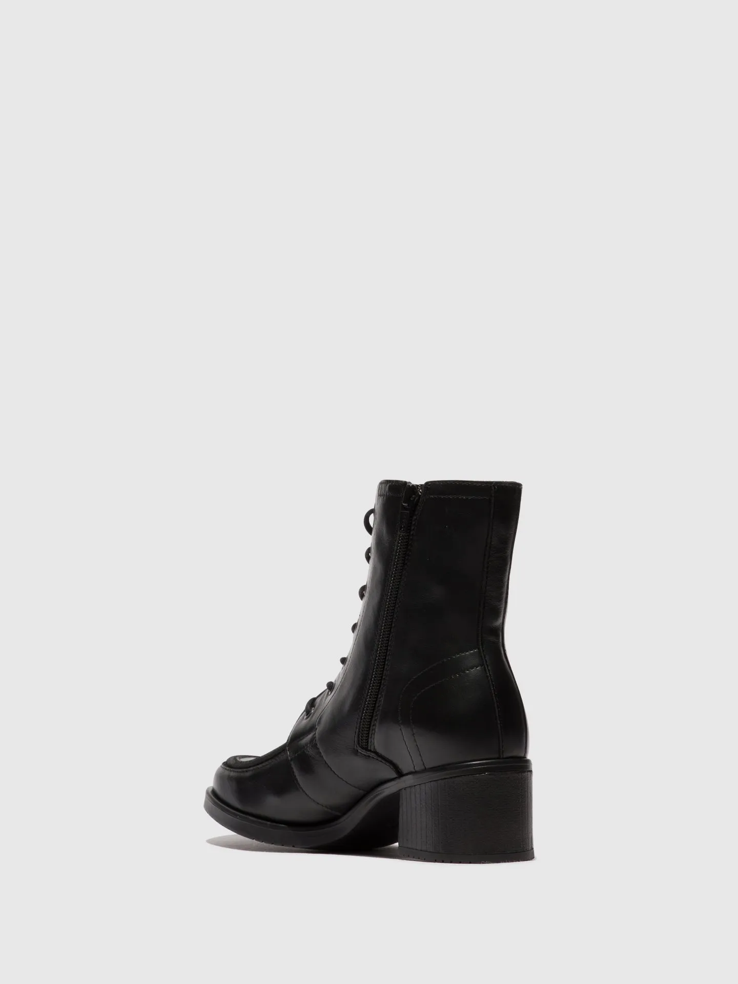 Lace-up Ankle Boots KASS017FLY BLACK