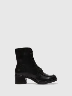 Lace-up Ankle Boots KASS017FLY BLACK