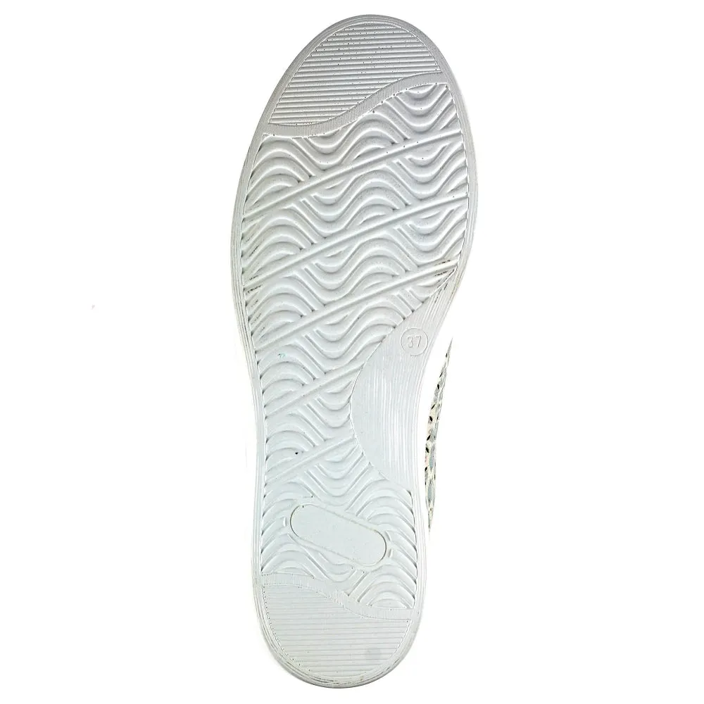 Lunar Charm Ladies Zip Side Lace Sneaker
