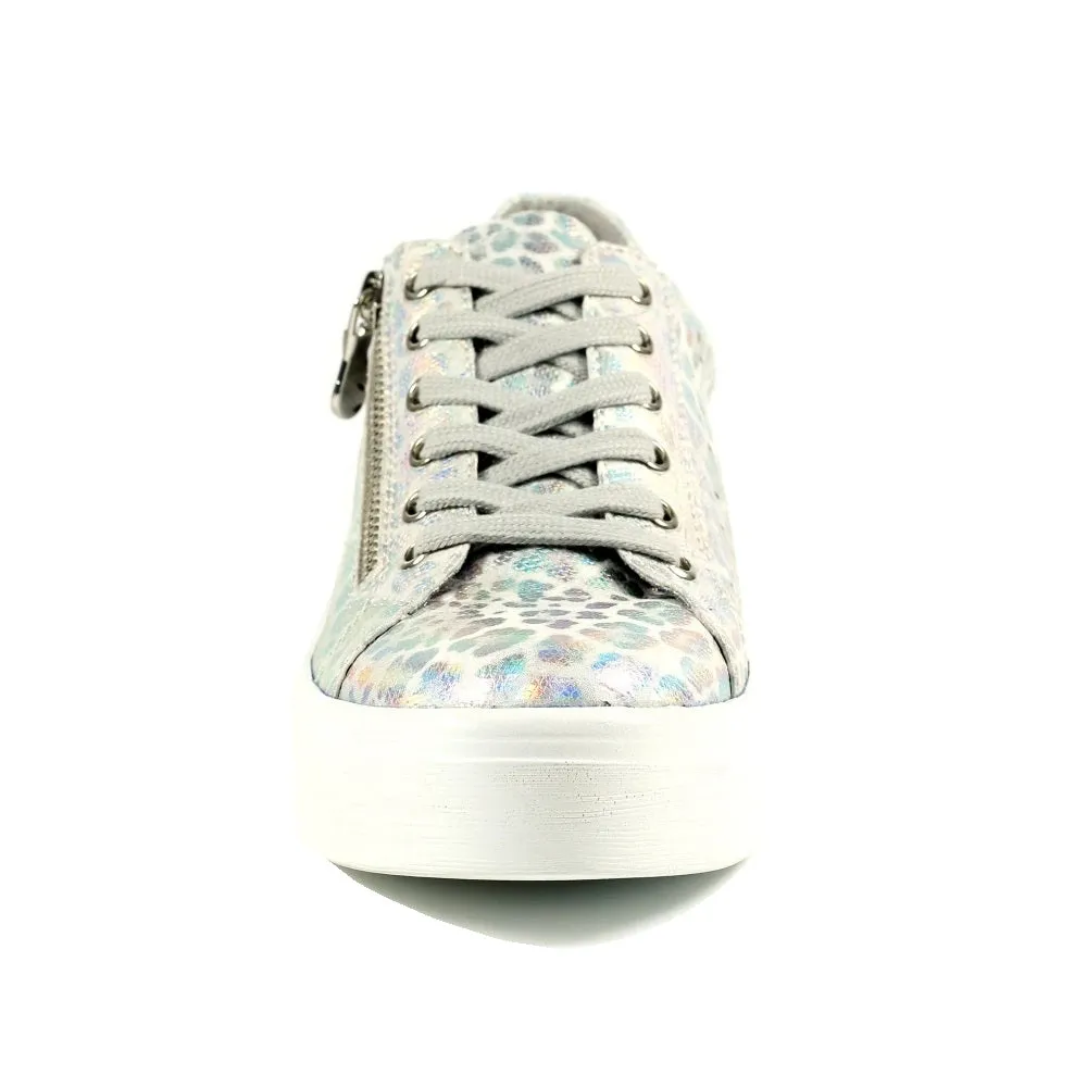 Lunar Charm Ladies Zip Side Lace Sneaker