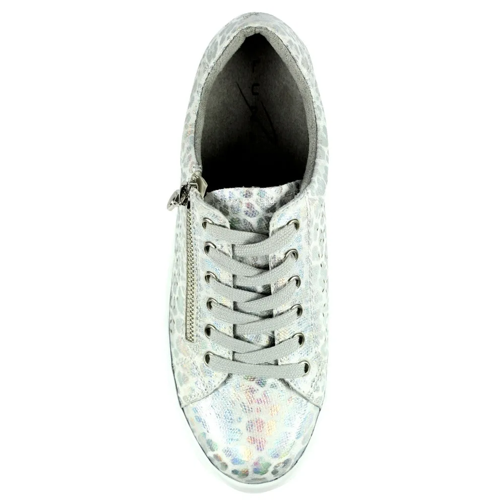 Lunar Charm Ladies Zip Side Lace Sneaker