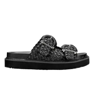 MARC FISHER Auggie Woven Footbed Sandal