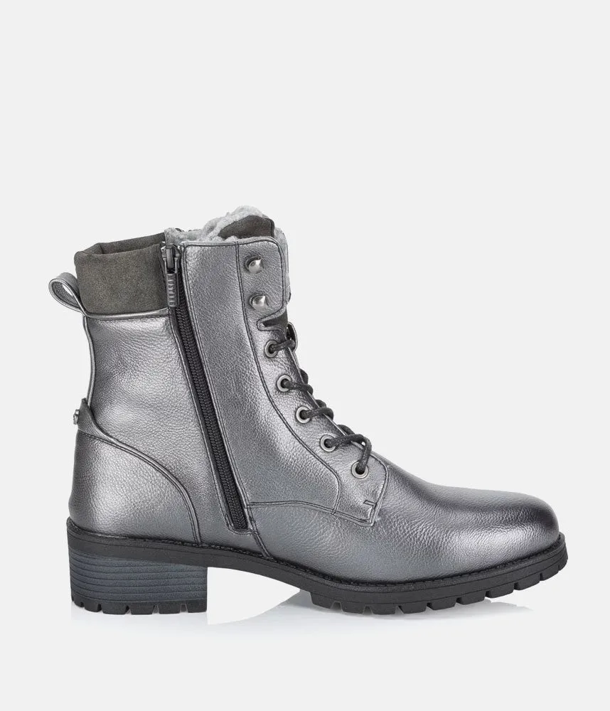 Mustang Trendy Dark Grey Ankle Boots