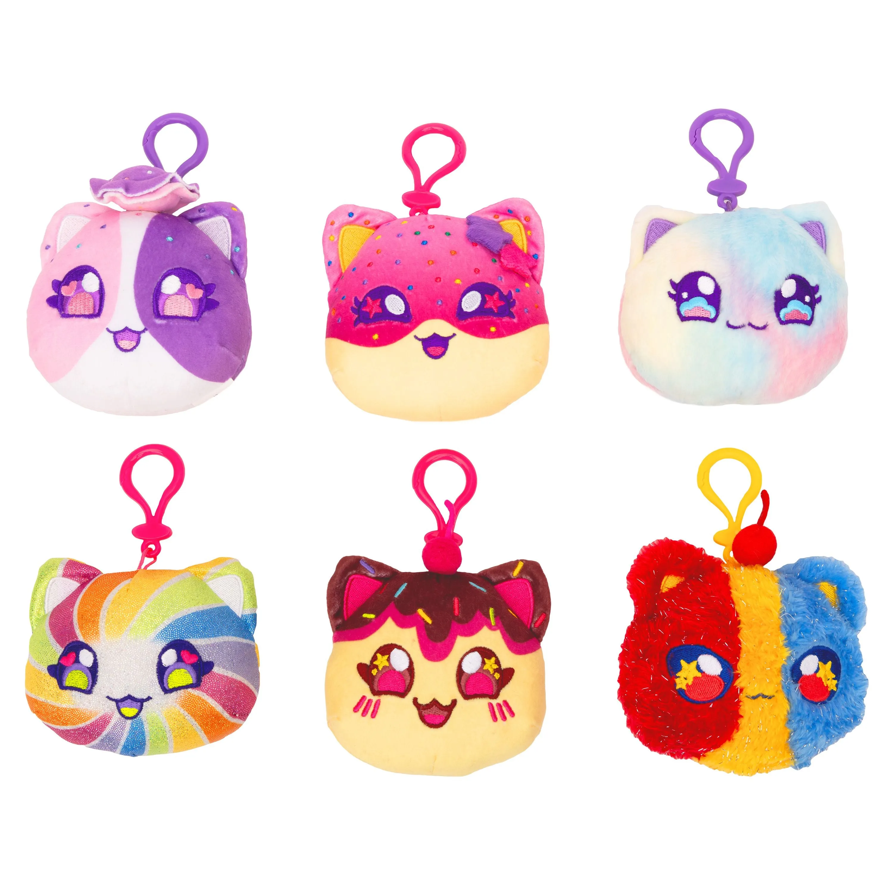 Mystery MeeMeow Plush Clip-ons (Carnival Treats)