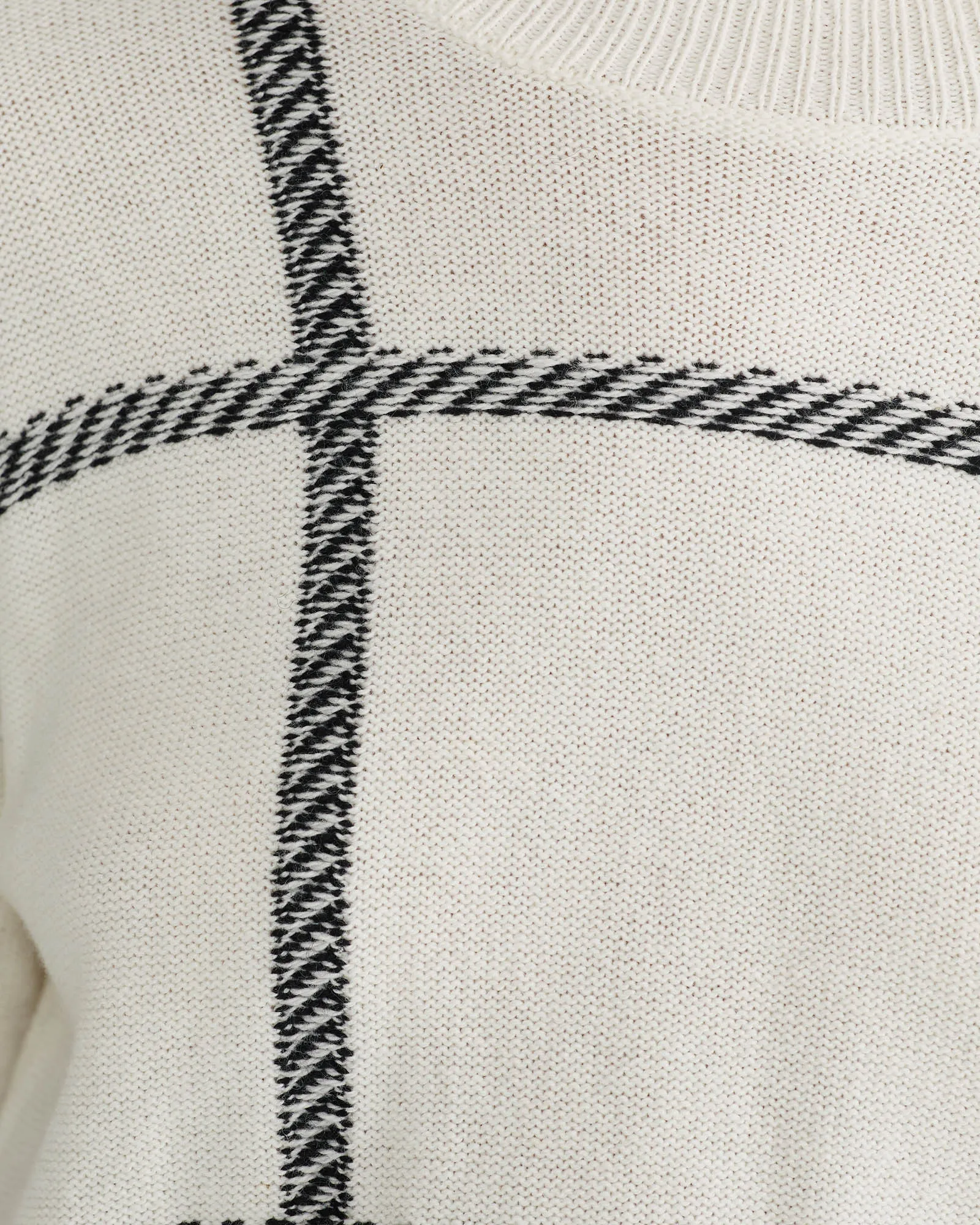 Peggy Graphic Crew Neck Knit Top