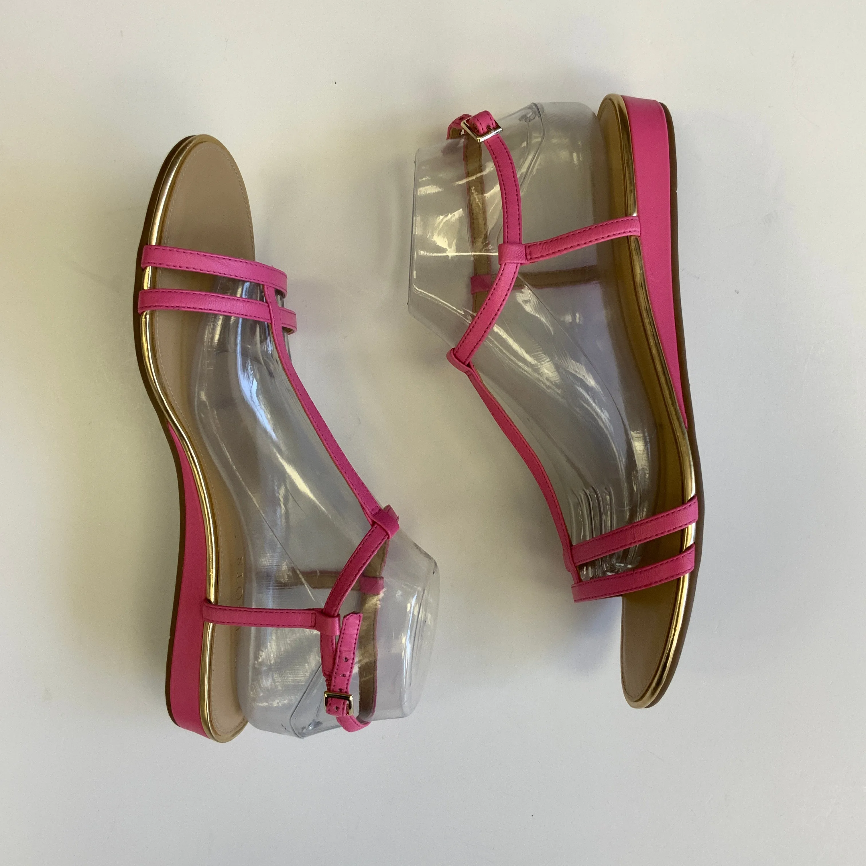 Pink Sandals Flats Talbots, Size 9.5