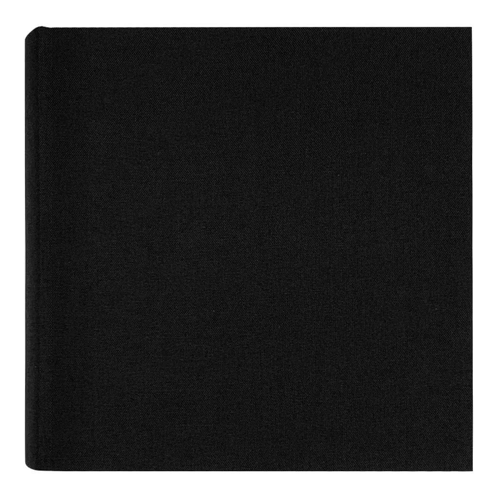 Plush Linen Black Slip-in Photo Album (200ph) - 2 Pack Bundle