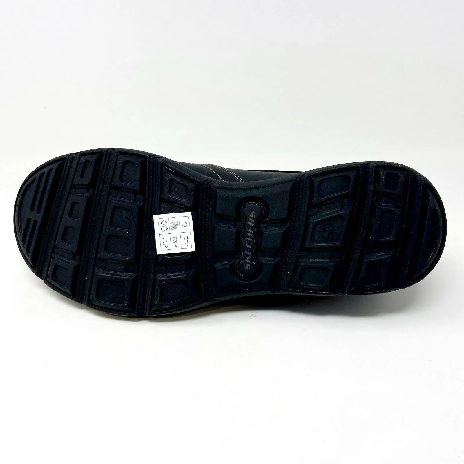 Skechers Harper Forde Black Relaxed Fit Mens Slip On Shoes Loafers