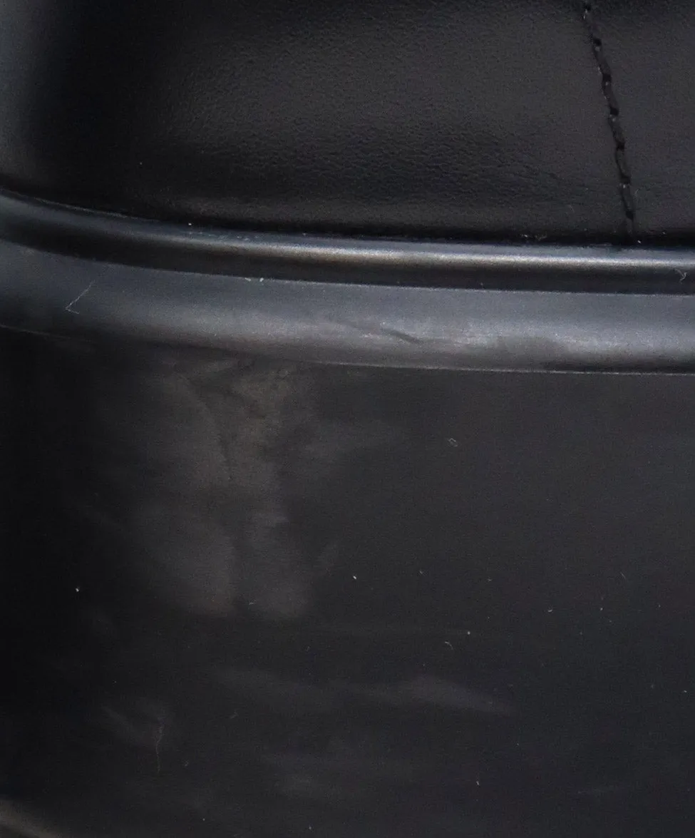 The Row Black Leather Platform Boots sz 9