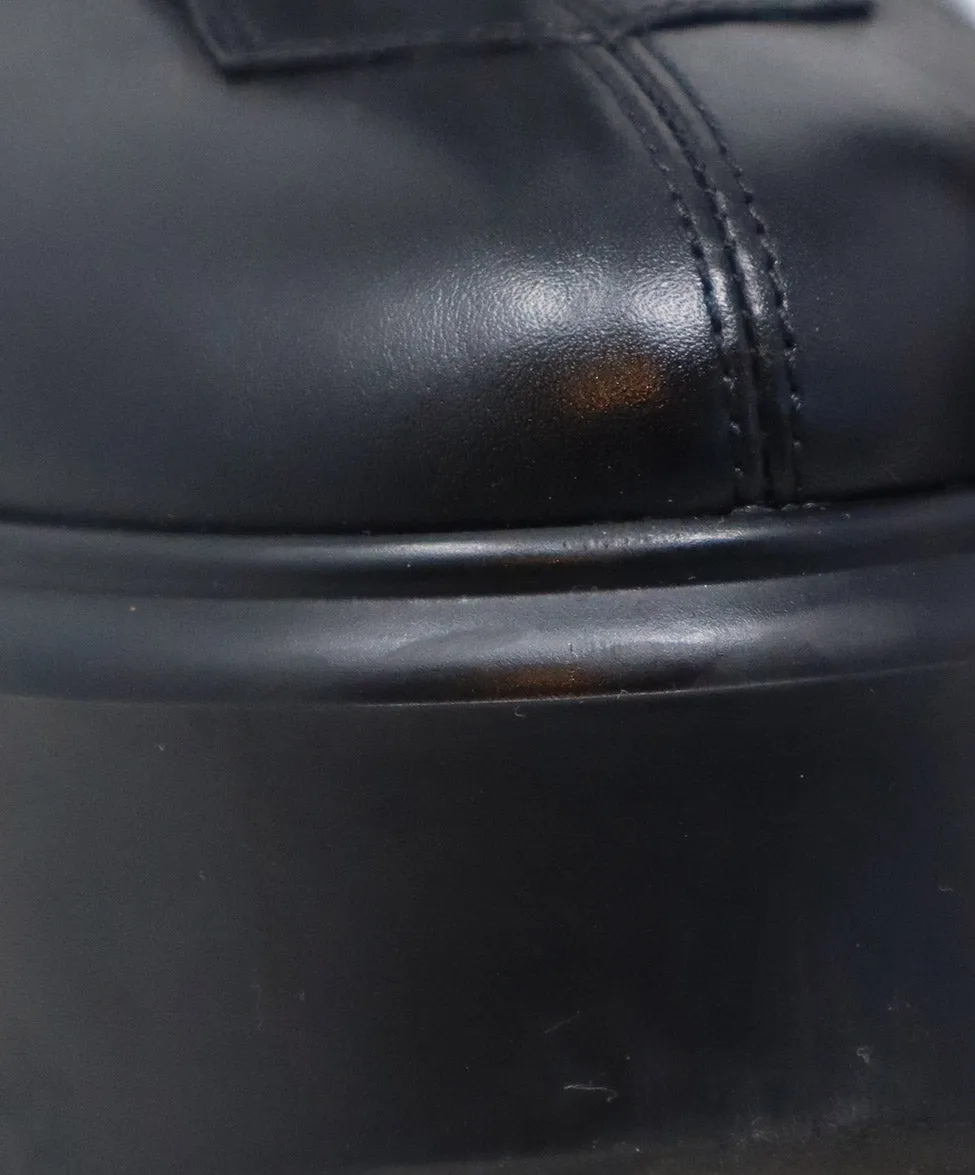 The Row Black Leather Platform Boots sz 9