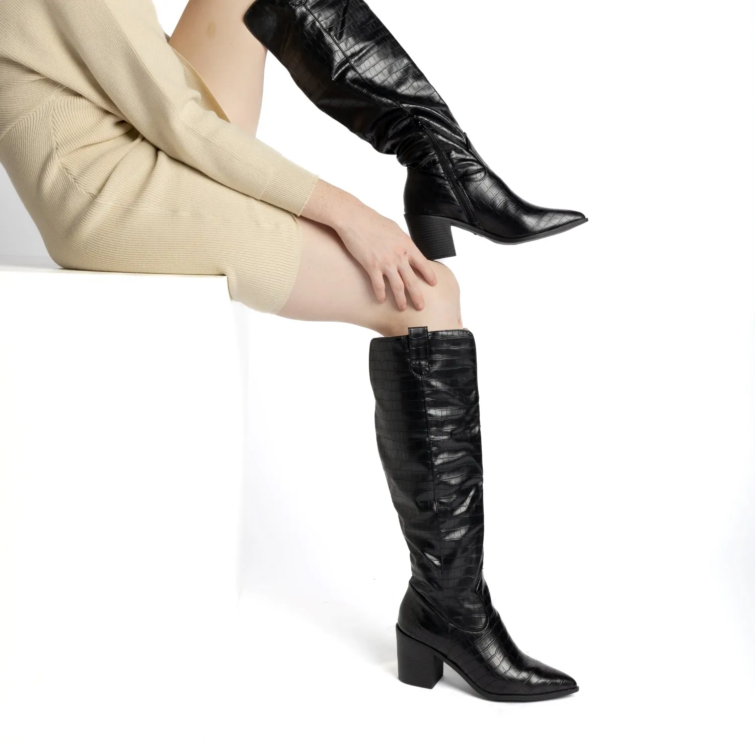 THERESE BOOTS IN WIDE WIDTH (FOOTBED)