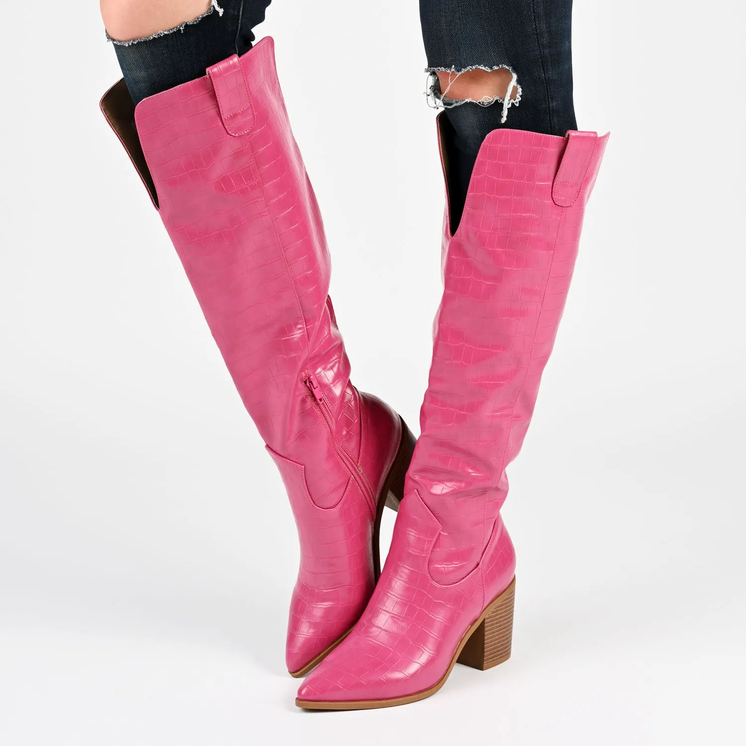 THERESE BOOTS IN WIDE WIDTH (FOOTBED)