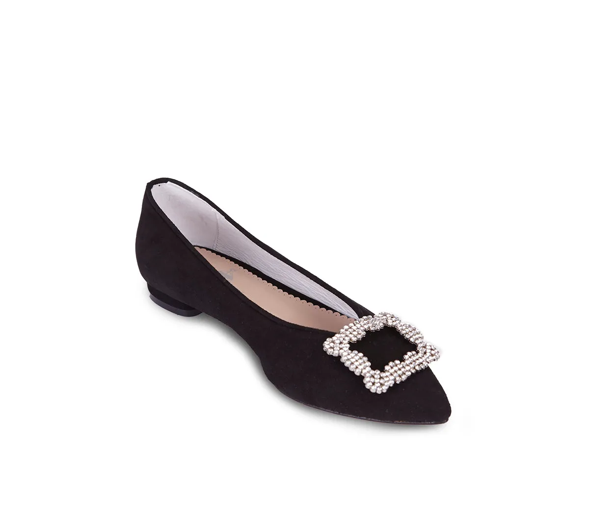 Tiara Pointy Black Suede
