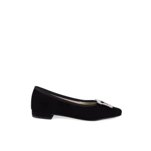 Tiara Pointy Black Suede