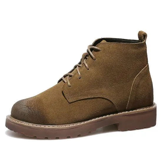 Trendy Leather Martin Booties