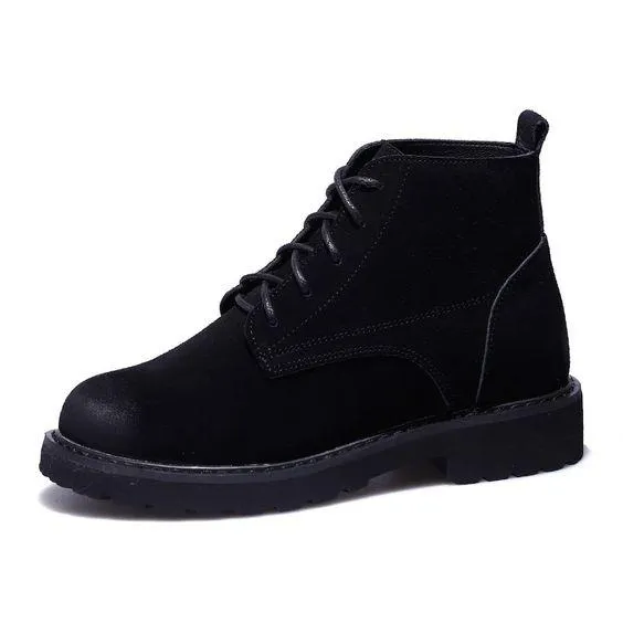 Trendy Leather Martin Booties