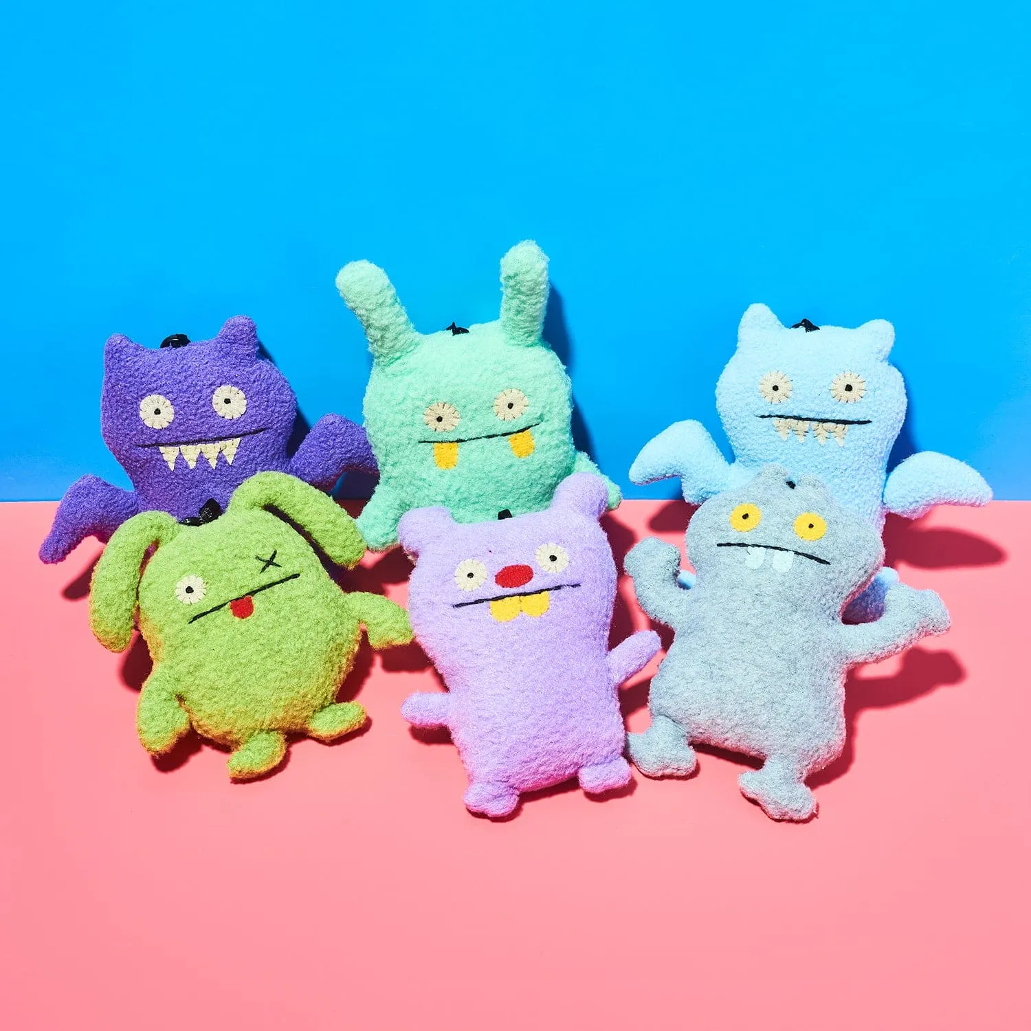 UglyDolls Plush Keychain Clip - Ice Bat Purple