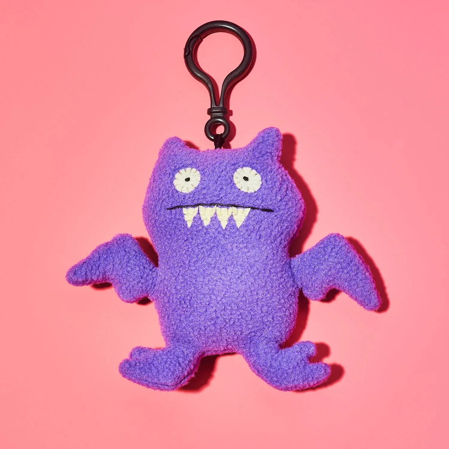 UglyDolls Plush Keychain Clip - Ice Bat Purple